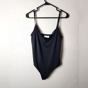 Aritzia Babaton Mesh Contour Bodysuit Womens Black Size L